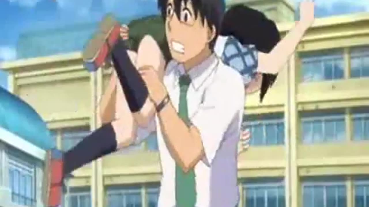 Kodomo no Jikan ep 08 M/f over the shoulder spank