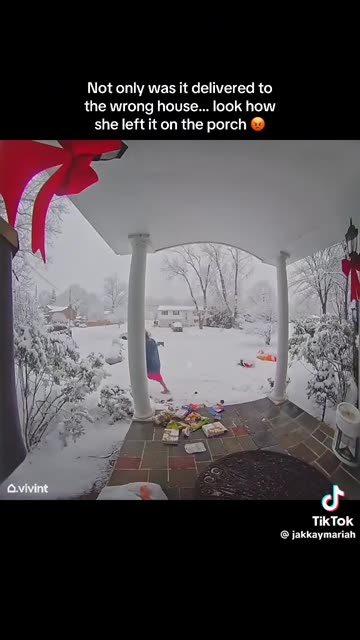 She Dumped It On The Porch!