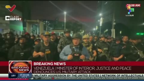 Venezuelan Interior Minister Reports Calm After US Strikes