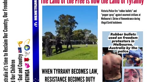 AUSTRALIA - THE LAND OF THE FREE IS NOW THE LAND OF TYRANNY !!