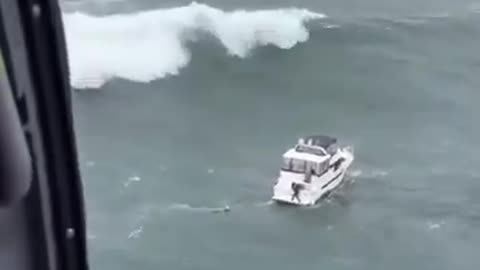 Difficult rescue for the coast guard