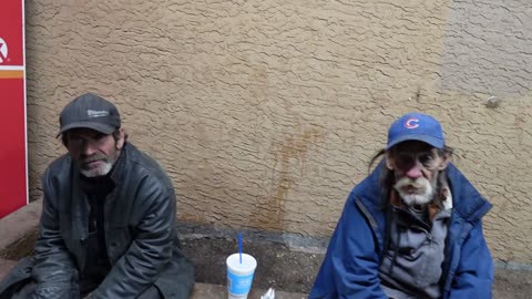 Dwight 60 and David 72 both homeless and tires of living on the streets and being "Picked On"