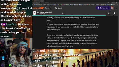 Beta Reading + REACTS + Commentary + Writing: Pacing Mistakes | Drawing: Perspective | Brian Evenson Research | Rebel Weapon New Story