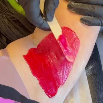 Underarm Waxing with Sexy Smooth Golden Allure & Cherry Desire Hard Wax by @bornhumanesthetics