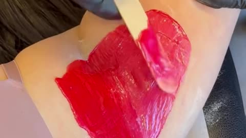 Underarm Waxing with Sexy Smooth Golden Allure & Cherry Desire Hard Wax by @bornhumanesthetics
