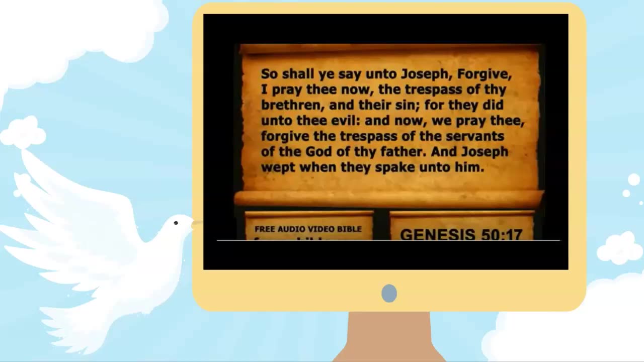 Audio Bible with KJV text Genesis Chapter 50