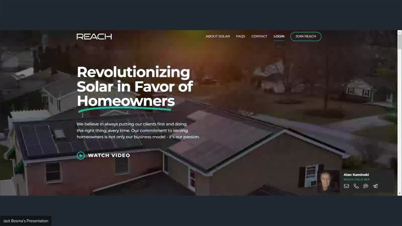 The REACH Solar Profile Discussion With Alan Kaminski 4