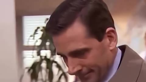 In this scene Steve carell wasn't acting