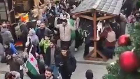 Muslim Protest In Germany Christmas Market