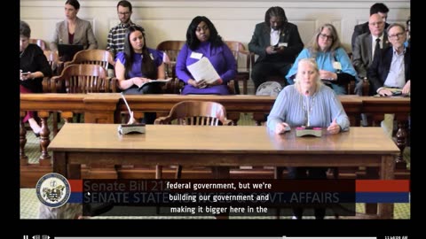 Pulaski County Republican Committee Member Lori Justice speaks against SB212