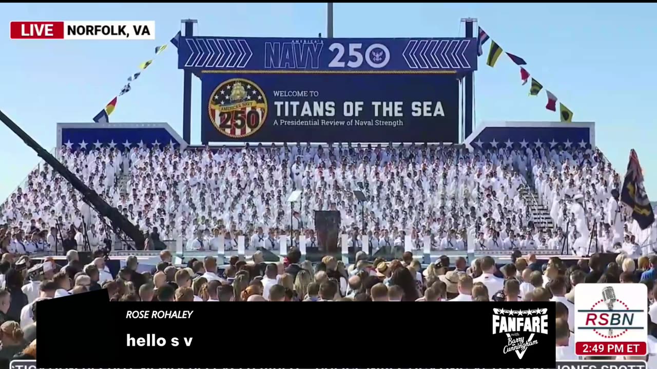 BREAKING NEWS: PRESIDENT TRUMP GIVES SPEECH TO THE NAVY!