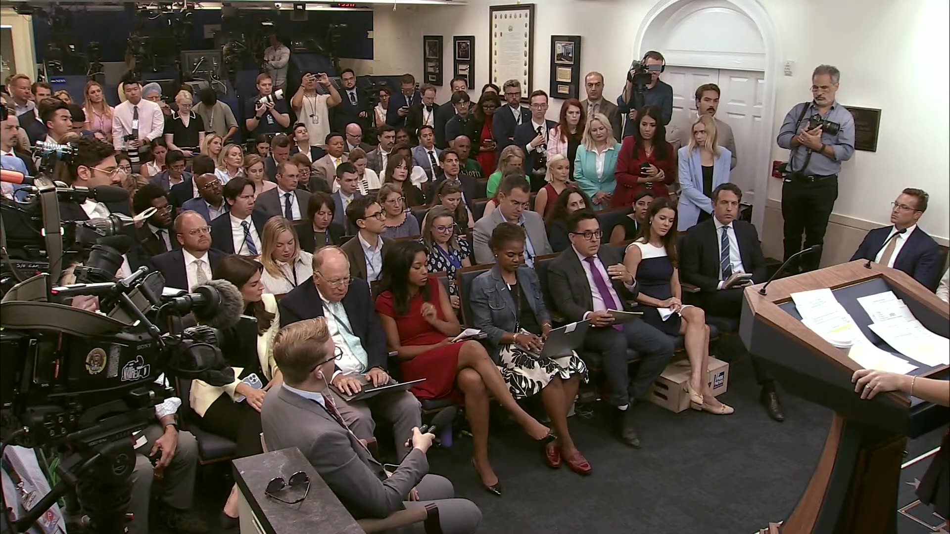 Press Secretary Karoline Leavitt Briefs Members of the Media, Aug. 12, 2025