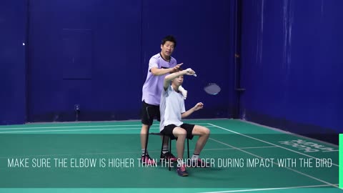 Backhand Clear Drill - wrist ,小臂集中彈出去 Coach Efendi Wijaya