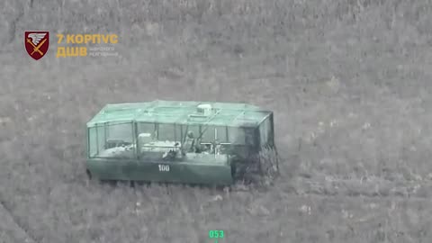 Russians Attempting Breakthrough Near Myrnohrad with 2 MT-LBs and 4 Motorcycles.