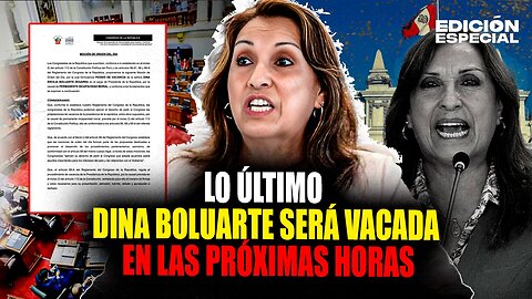 #EnVivo Dina Boluarte será vacada en las próximas horas en el congreso