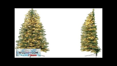 Goplus 7ft Prelit Half-Shape Christmas Tree Space-Saving Slender Artificial Xmas Tree Review