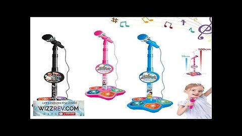 Kids Microphone with Stand Karaoke Song Music Instrument Toys Brain-Training Educational Toy Review