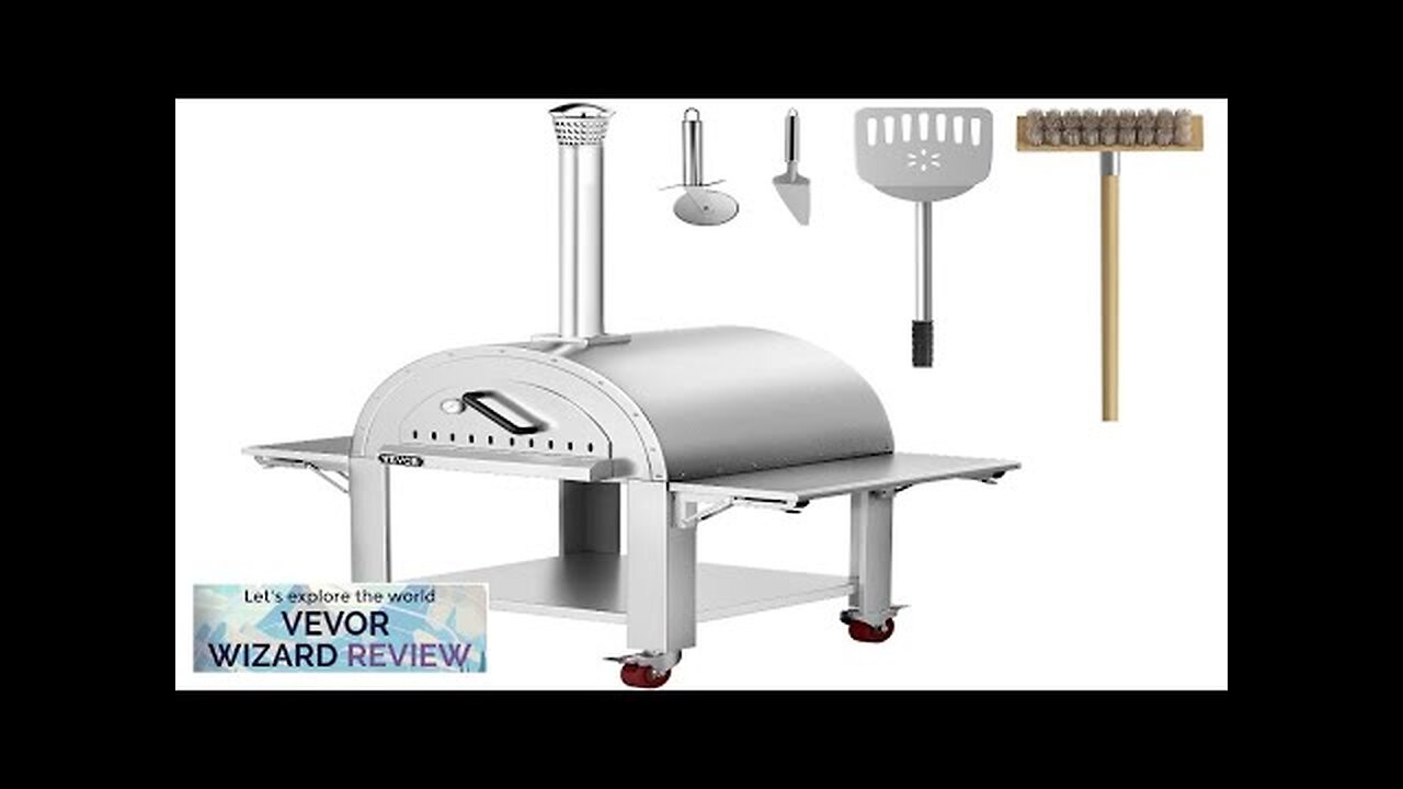 VEVOR 46" Wood Fired Artisan Pizza Oven 3-Layer Stainless Steel Pizza Maker Review