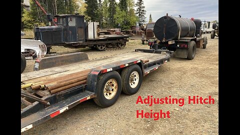 Lowering the Hitch on the Tandem Trailer for the 1946 Chevy Truck Sept 24 2025