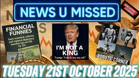 NEWS U MISSED WITH PAUL BROOKER & DREW DEMI TUESDAY 21ST OCTOBER 2025