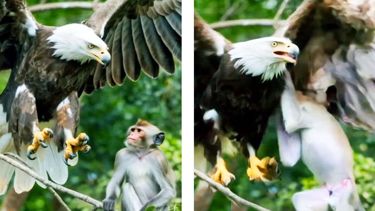 Eagle vs Monkey