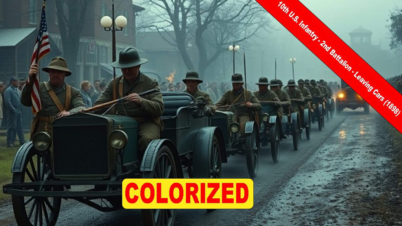 71st Regiment, Camp Wyckoff (1898) | Old Colorized Movie