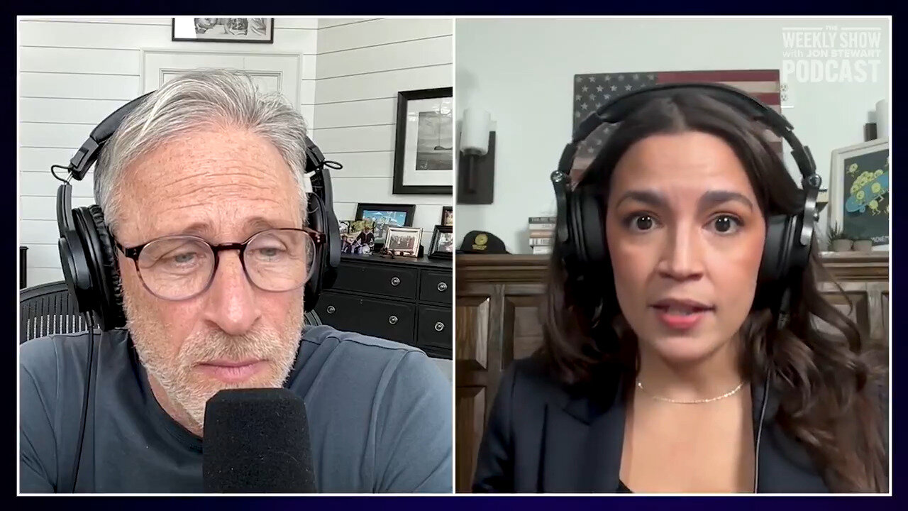 Attn. Pam Bondi! AOC Tells Jon Stewart Insider Trading Is Rampant In Congress