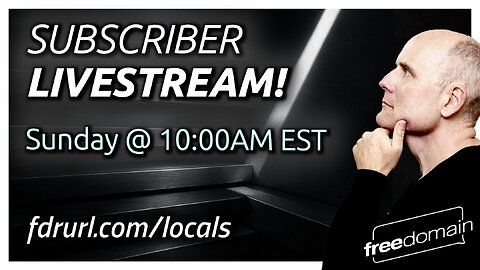 SUNDAY MORNING LIVE FOR SUBSCRIBERS WITH STEFAN MOLYNEUX