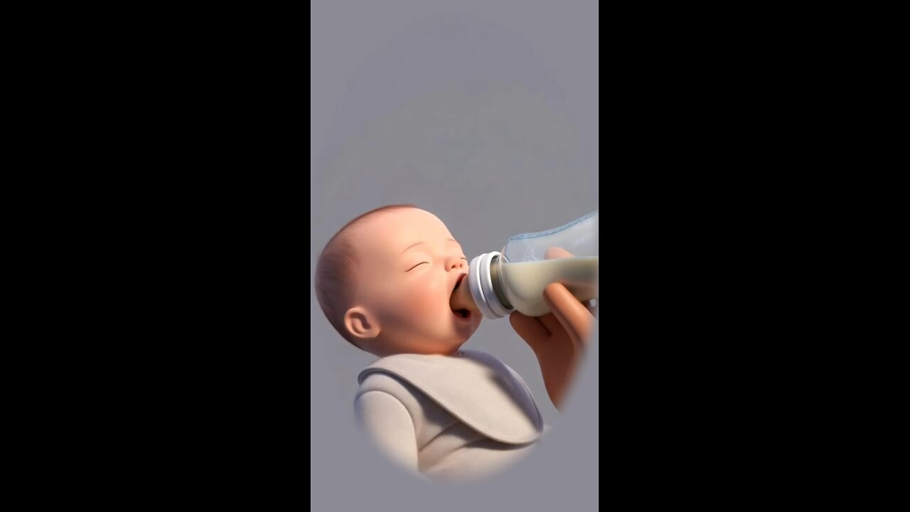 Baby feed 3D Animation