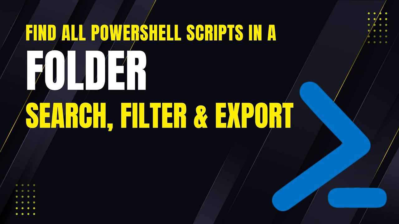 Find All PowerShell Scripts in a Folder | Search, Filter & Export .ps1 Files Easily