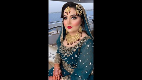 💐 Vibrant Hues & Royal Bling: My Perfect Bridal Ensemble! 🎉