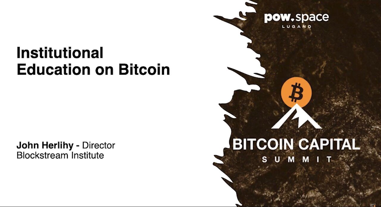 Institutional Education on Bitcoin | Plan ₿ Week