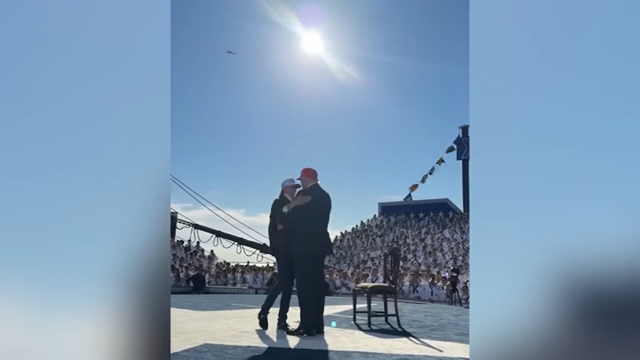 Trump Watches Navy F/A-18 Break the Sound Barrier