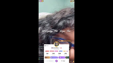 Moet is at the hospital she’s showing paperwork that something is wrong with her neck.