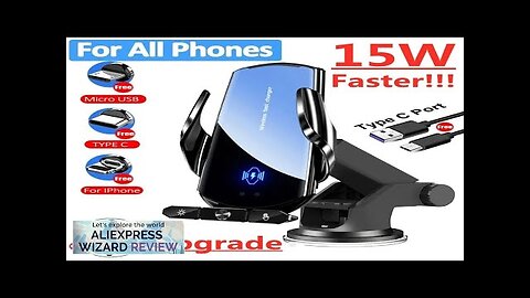 Car Wireless Charger Magnetic Fast Charging Station Air Vent Stand Car Phone Review