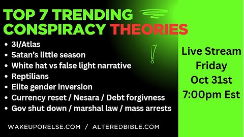 Top 7 trending conspiracy theories