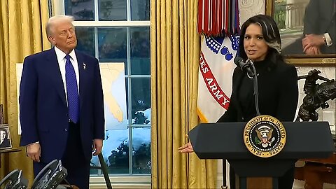 Trump gives remarks after Tulsi Gabbard is confirmed as Director of National Intelligence