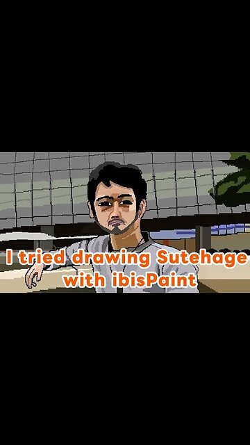 I tried drawing YouTuber Sutehage with ibisPaint #Shorts