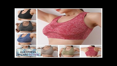 Women Sports Bras Yoga Top Vest High Shockproof Quick-drying Yoga Gym Running Review