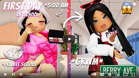 FIRST DAY Of School - Morning Routine _ ISAPLAYS ROBLOX COMPILATION (Berry Avenu