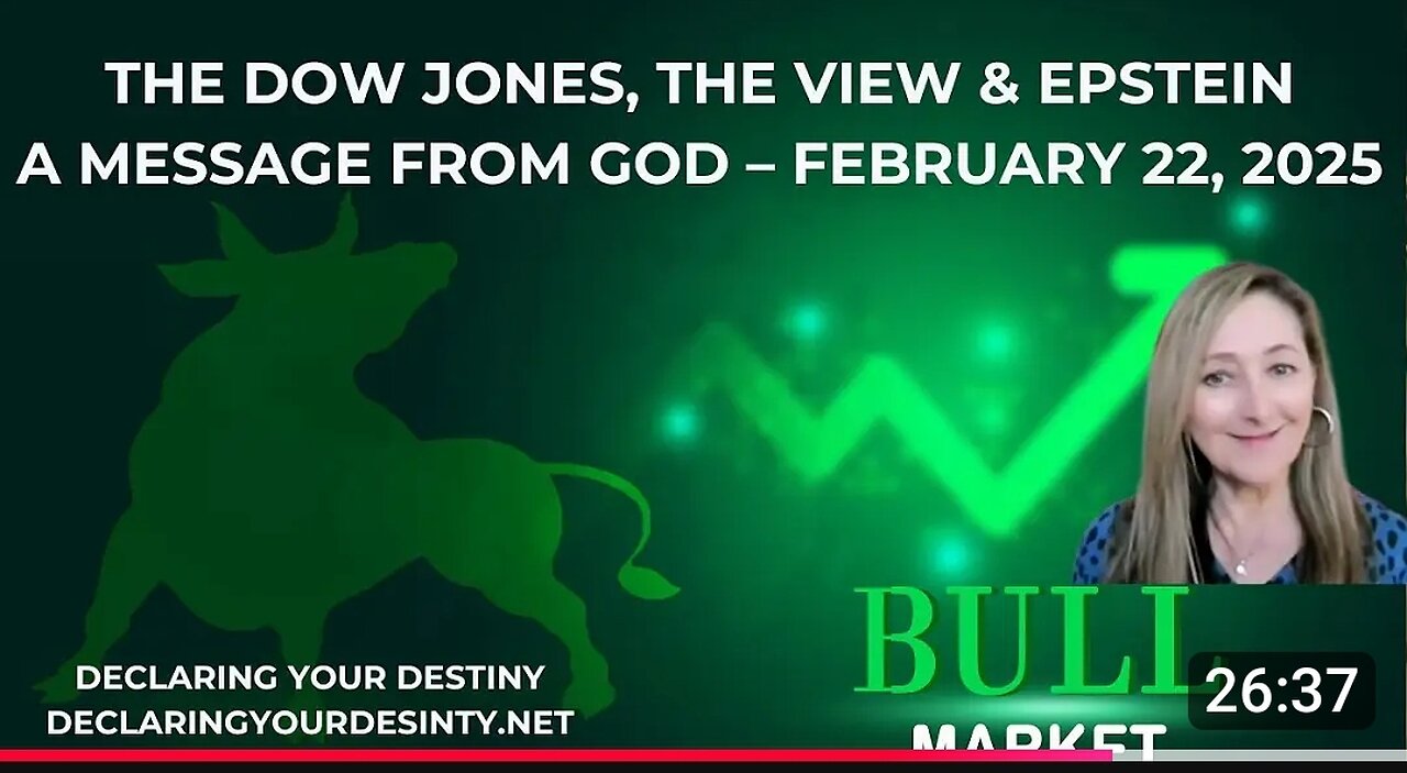 THE DOW JONES, THE VIEW & EPSTEIN - A MESSAGE FROM GOD - FEBRUARY 21, 2025