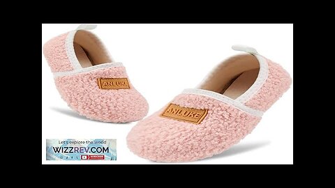 ANLUKE Kids Toddler Slippers Boys Girls Indoor House Shoes Non-Slip Slippers Socks Review