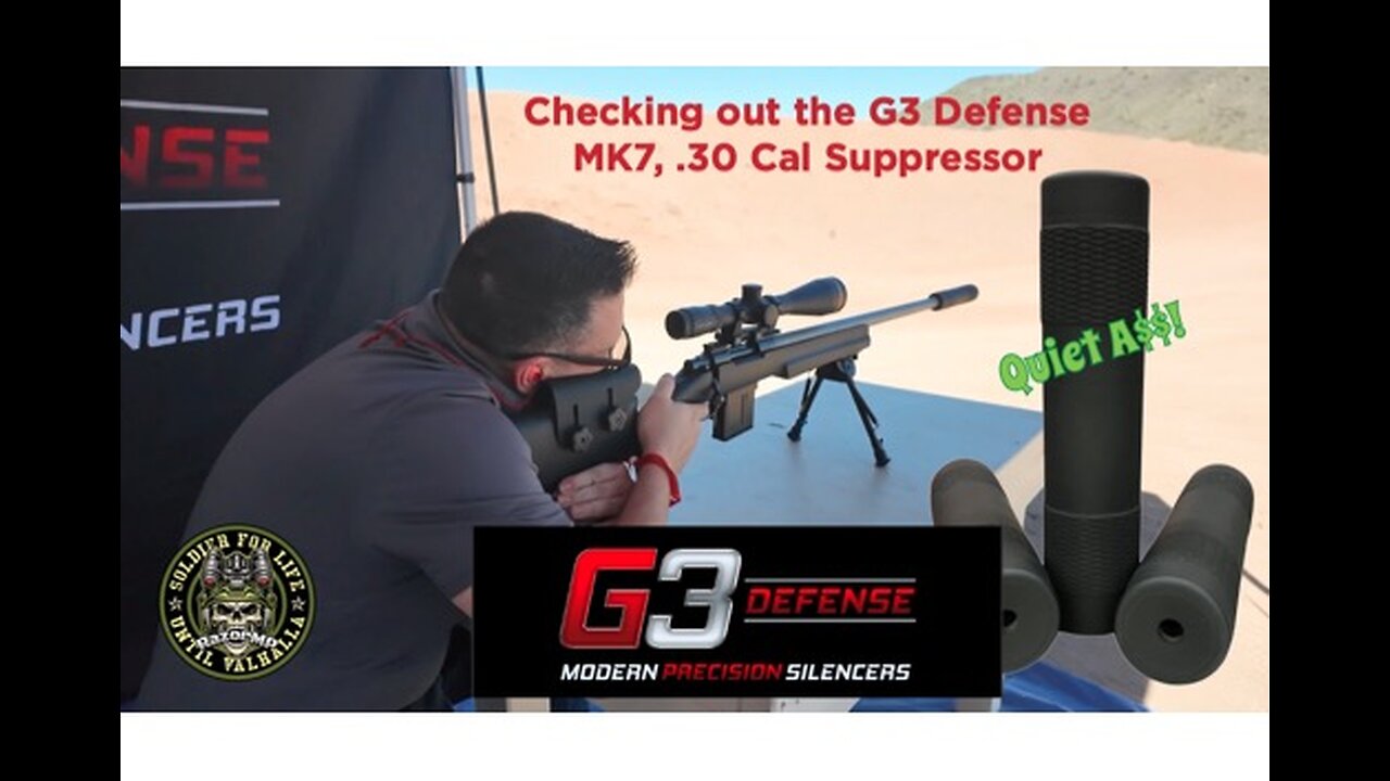 G3 Defense Mk7 .30 Cal Rifle Suppressor