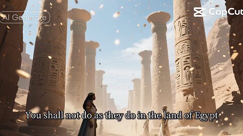 “You shall not do as they do in the land of Egypt.” — Leviticus 18:3