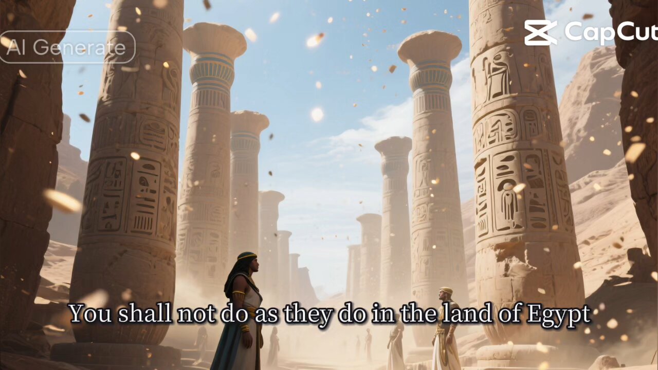 “You shall not do as they do in the land of Egypt.” — Leviticus 18:3