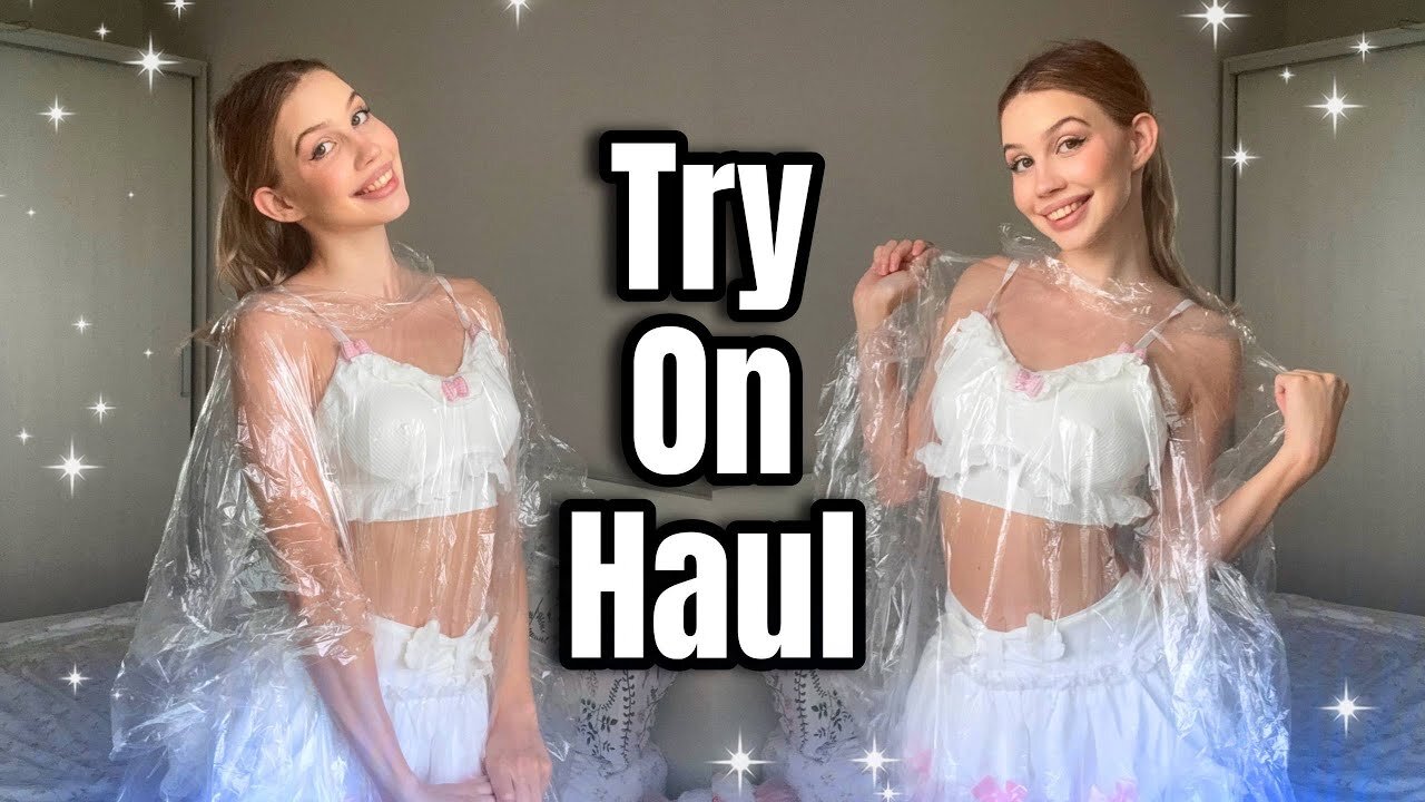[4K USA] Raincoat Try-On Haul with Molly