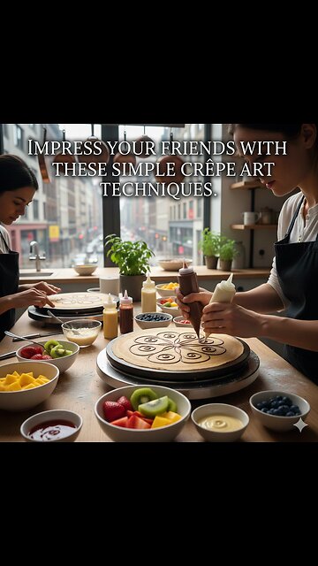 Crèpe Art Tutorial - Impress Your Friends With These Simple Techniques ✨