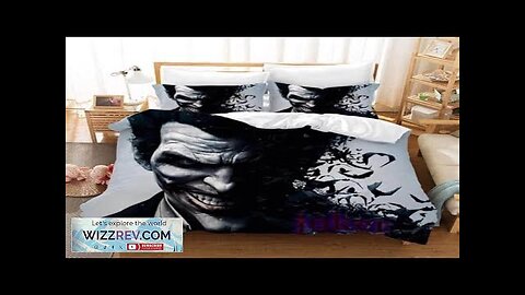 Batman Arkham Origins Joker Psychopathic Face Bedding Set Review