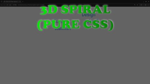 🤯 PURE CSS 3D Text Spiral Animation (NO JavaScript Required!)