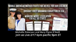 Michelle Peterson & Mary Flynn O’Neill live 2/17 Grooming and Child Trafficking #373